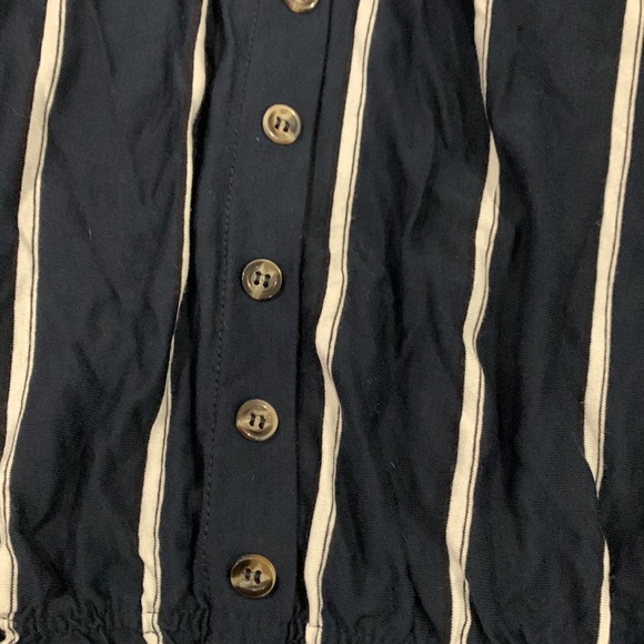 H&M Women Blue Short Sleeve Top L - Picture 5 of 8